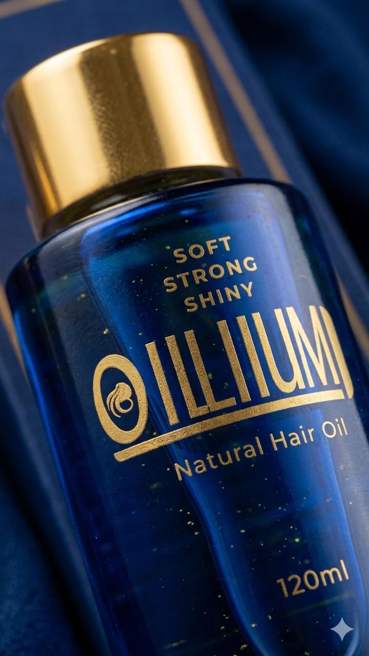 Oillium bottle close-up